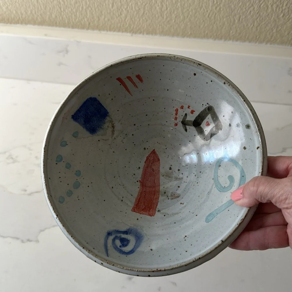 Studio Pottery Bowl Signed